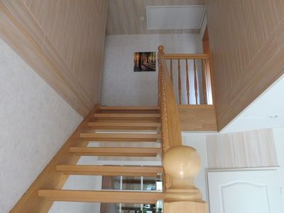 Treppenhaus zu den Ferienwohnungen