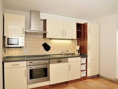 Die voll ausgestattete Küche