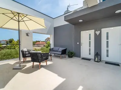 outside