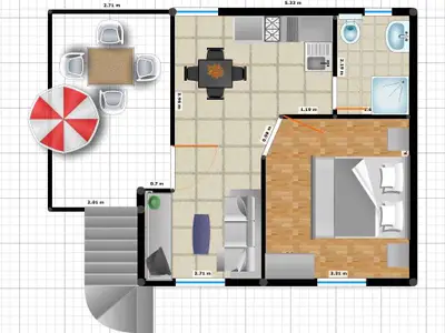 Ferienwohnung für 4 Personen (38 m²) in Sukošan 7/10