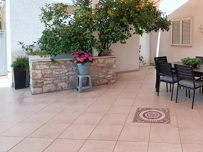 outside