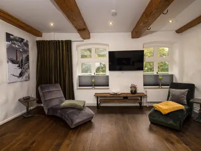 Wohnzimmerm mit lounge Gefühl