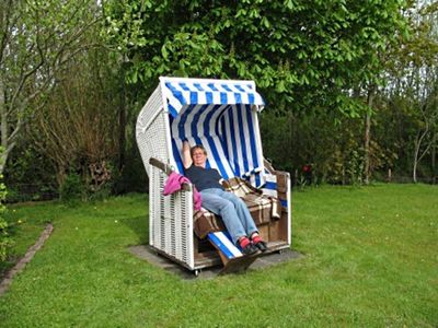 machen Sie es sich im Strandkorb bequem