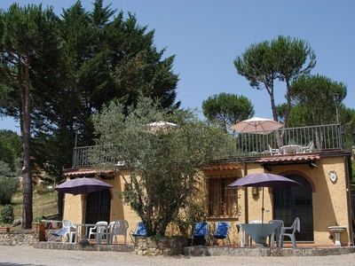 Ferienwohnung Pino in dieser Villa, Erdgeschoss, Terrasse