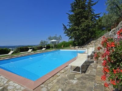 Gemeinsamer Pool mit Blick auf die Landschaft