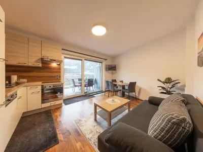 Wohnküche mit Panoramablick