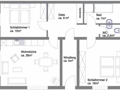 Ferienwohnung für 4 Personen (80 m²) in Tengen 9/10