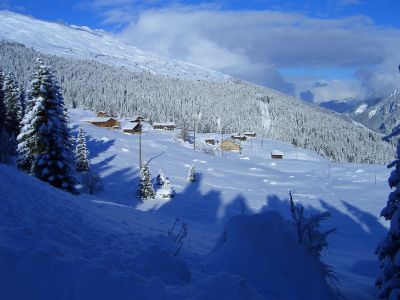 Ferienwohnung Studio Bäch - Aussicht Winter