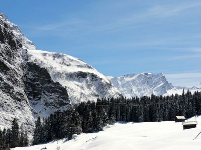 Ferienwohnung Ausserbäch Tester - Aussicht Winter