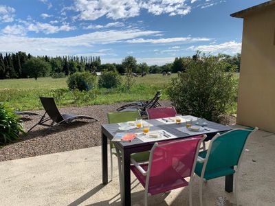 Jardin privatif vue sur campagne