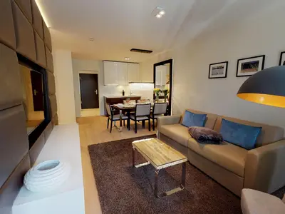 Modernes Apartment mit Sauna, Balkon und Strandnähe