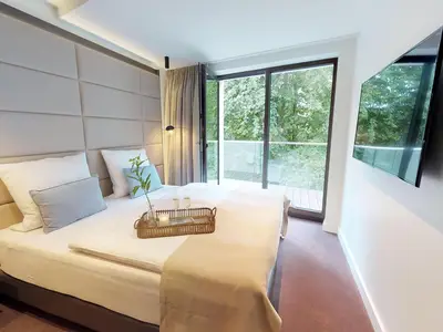 Luxus, Haustierfreundlich & Strandnah - Ferienapartment mit Balkon & Sauna in Timmendorfer Strand