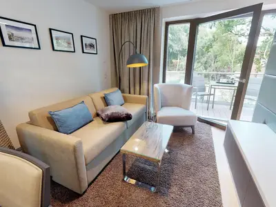 Luxusapartment mit eigener Sauna & Sonnenbalkon – nur Minuten vom Strand entfernt