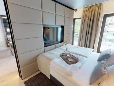 Strandnahe, luxuriöse Ferienwohnung mit Balkon & Sauna - Hundefreundlich