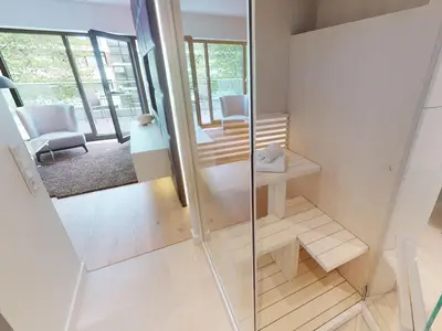 Strandnahe, luxuriöse Ferienwohnung mit Balkon & Sauna - Hundefreundlich