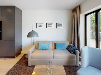 Strandnahe, luxuriöse Ferienwohnung mit Balkon & Sauna - Hundefreundlich