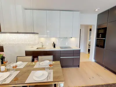 Strandnahe, luxuriöse Ferienwohnung mit Balkon & Sauna - Hundefreundlich