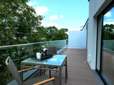 Luxus Ferienwohnung mit Balkon & Sauna - Hundefreundlich & strandnah