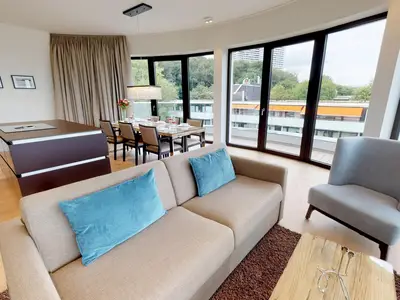 Luxus Ferienpenthouse mit Sauna und riesiger Dachterrasse in Strandlage