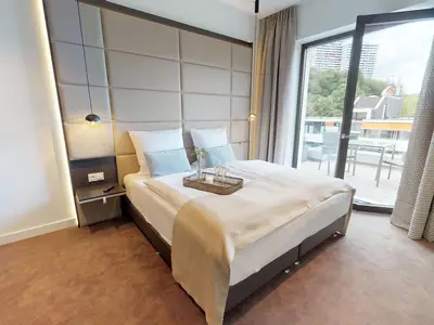 Luxus Ferienpenthouse mit Sauna und riesiger Dachterrasse in Strandlage