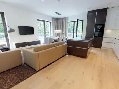 Luxus Ferienpenthouse mit Sauna und riesiger Dachterrasse in Strandlage