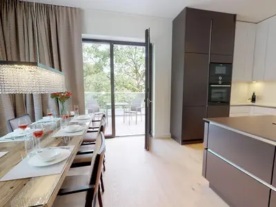 Luxus Ferienpenthouse mit Sauna und riesiger Dachterrasse in Strandlage