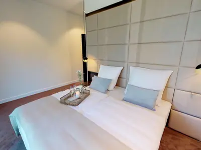 Luxus Ferienpenthouse mit Sauna und riesiger Dachterrasse in Strandlage