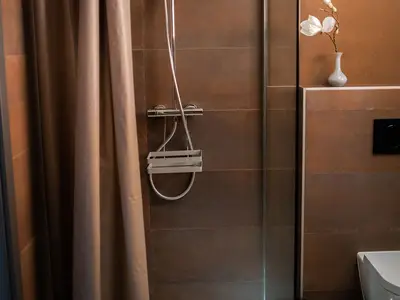 Gemütliches Badezimmer zur Entspannung