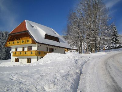 Das Ferienhaus im Winter