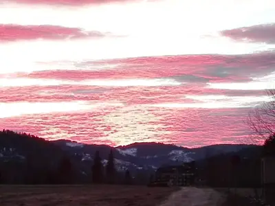 Sonnenuntergang Richtung See