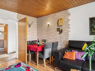 Essbereich im Wohnzimmer