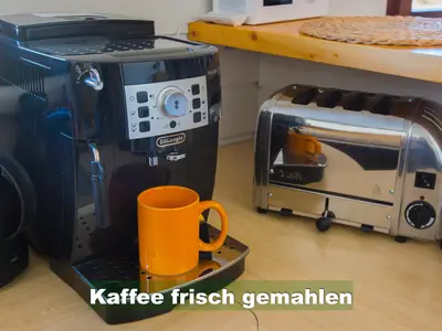 Luxus Verwöhnkaffee mit unserem Delonghi Kaffeevollautomat und dem Duralit Toaster