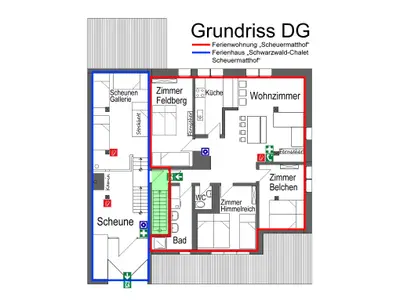 Grundriss der Wohnung