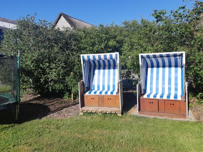 Ein Sonnenplatz im Strandkorb