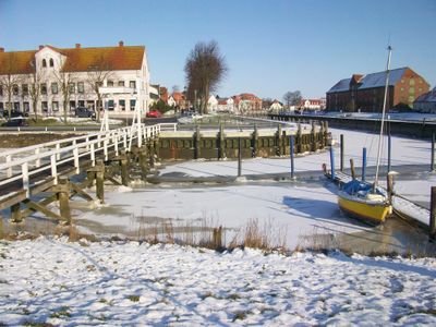 Tönninger Hafen im Schnee