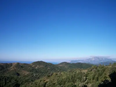 Blick von der Dachterrasse auf den Golf von Policastro