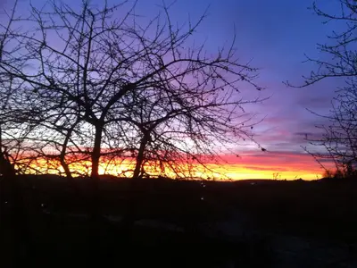 Winterleuchten über Sattelbogen