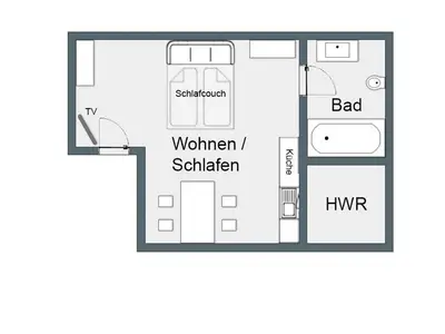 Ferienwohnung für 3 Personen (25 m²) in Trassenheide (Ostseebad) 9/10