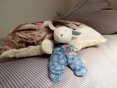 Kuschelkissen mit Kuschelhase