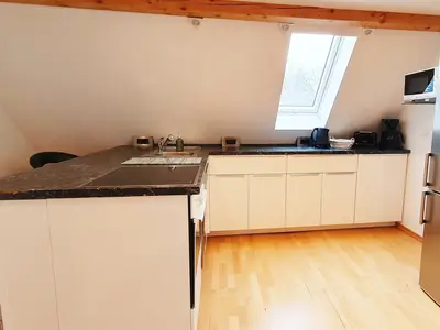 so wohnen Sie in der Ferienwohnung im Dachgeschoss