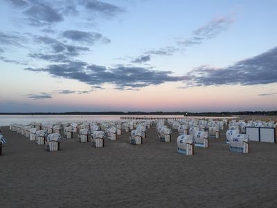 Sonnenuntergang am Travemünder Strand