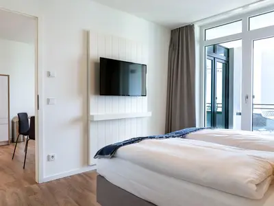 Schlafzimmer mit TV