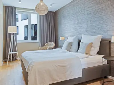 Schlafzimmer mit Doppelbett