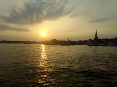 Sonnenuntergang Travemünde