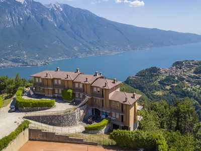 Die Residenz Bellevue von oben gesehen