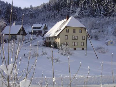 Aussenansicht Winter Gästehaus Brigitte Kienzler