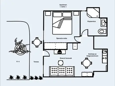 Ferienwohnung für 4 Personen (40 m²) in Tribunj 3/10