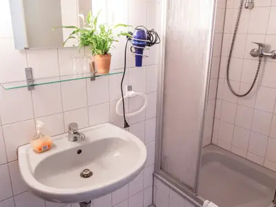 Fewo Ente auf dem Reiterhof: Bad