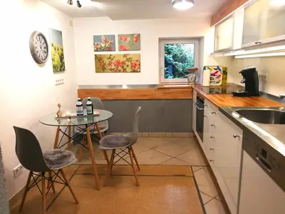 KITCHEN, INSIDE, OUTSIDE