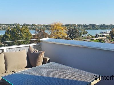 Ferienwohnung Donaublick, Terrasse